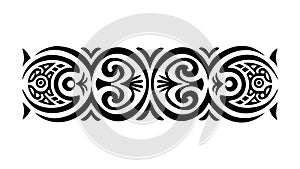 Celtic Knot Border Pattern. Traditional Interlocking Design. vector design Generative AI