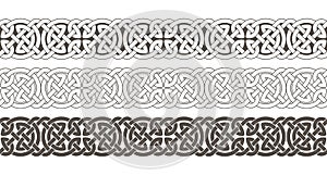 Celtic knot braided frame border ornament.