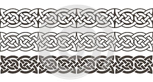 Celtic knot braided frame border ornament.