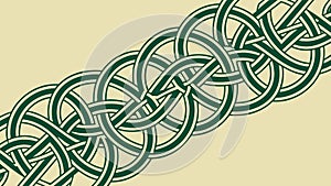 Celtic Knot Green Vector Pattern Design, vector design Generative AI