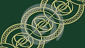 Celtic Knot Interwoven Pattern Art, vector design Generative AI