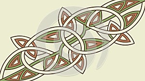 Celtic Knot Interwoven Pattern Vector, vector design Generative AI