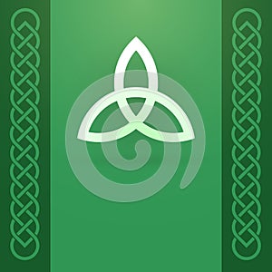 Celtic Knot Ornament and Triquetra Symbol