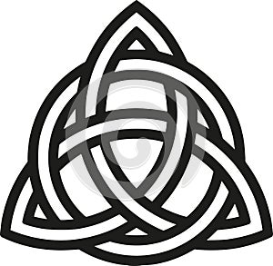 Celtic knot with outlines