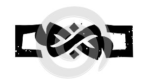 Celtic Knot Symbol Intertwined Pattern Vector Design, vector design Generative AI