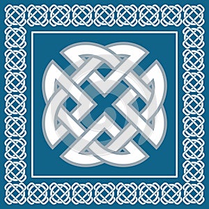 Celtic knot,symbol represents four world elements,vector