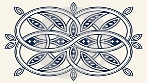 Celtic Knot Symbol Vector Design, Intricate Interlocking Pattern, vector design Generative AI