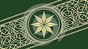 Celtic Knotwork Band Decorative Pattern, vector design Generative AI