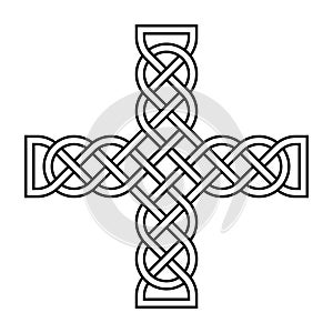 Celtic knotwork cross illustration