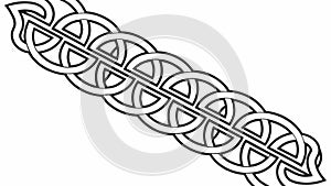Celtic Knotwork Pattern: Ancient Decorative Interlacing Design, vector design Generative AI