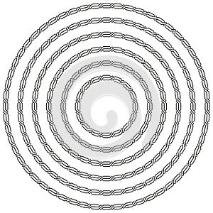 Celtic knotwork round circular border frame in a range of sizes.