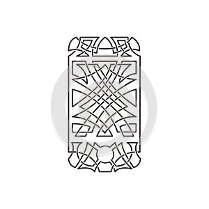 Celtic pattern in the form of a phone