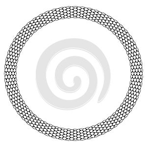 Celtic Scandinavian design. Round braided pattern in ancient Celtic style