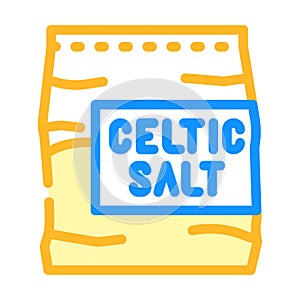 celtic sea salt color icon vector illustration