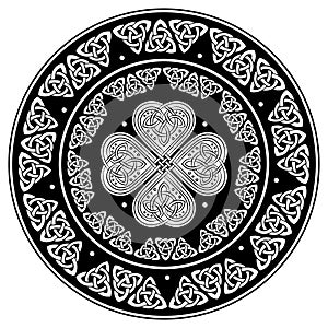 Celtic shield, decorated with a ancient European pattern