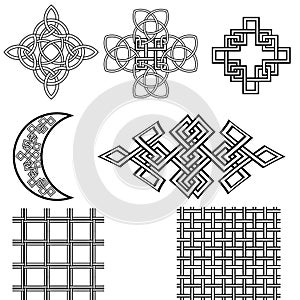 Celtic simbols pack set collection illustration 2 photo