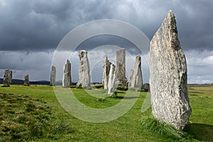 Celtic stones in Scotland photo