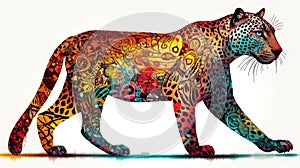 Celtic-style Jaguar created with generative AI technology