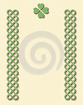 Celtic style knot borders