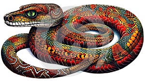 Celtic-style Snake created with generative AI technology
