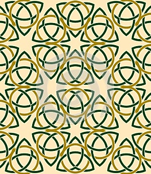 Celtic Style Vector Seamless Pattern Background