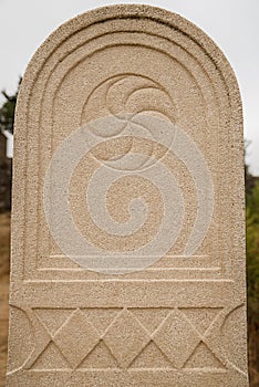 Celtic symbol solar stele