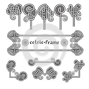 Celtic symbols, frames and ornament il