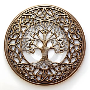Celtic Tree of Life Circle created in smooth iron