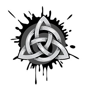 Celtic trinity knot, triquetra. Vector infinity symbol