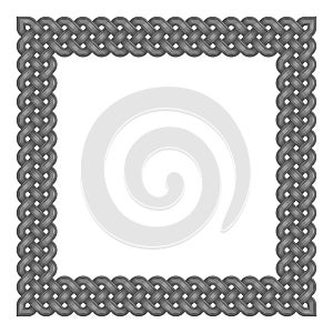 Celtic weaving interlaced frame