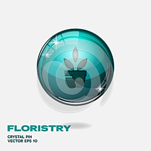 3D Floristry Button
