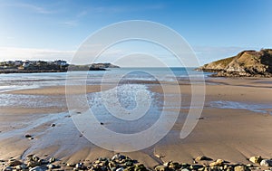 Cemaes Bay beach in Anglesey North Wales