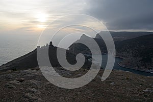 Cembalo Fortress at the entrance to Balaklava Bay