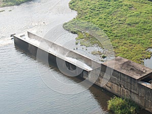 Cement aqua duct in Mae Suay reservoir in Chiang rai, Thailand