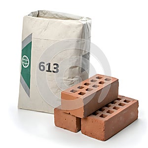 Cement Bag with Bricks