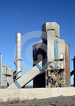 Cement factory towers