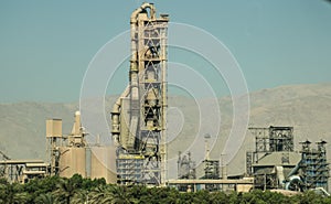 Cement factory view