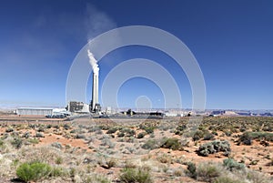 Cement factory in the wilderness of Utah, USA