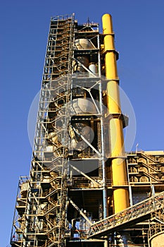 Cement Factory and Yellow Pipe