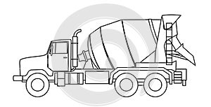 Mixér nákladní auto 