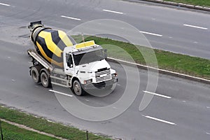 Cement mixer truck