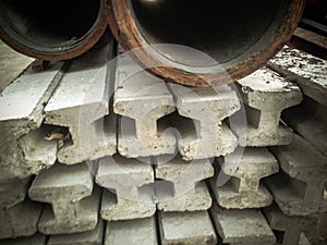 cement Poles and Metal pipe