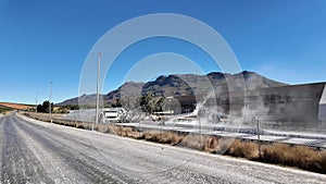 Cement producing factory at Riebeek West Western cape South Africa.