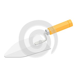 Cement shovel cartoon vector illustration isolated object