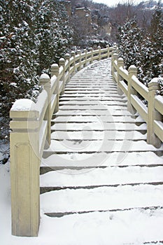 Cement stairs