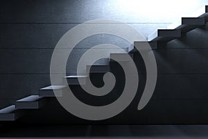 Cement Stairs on concrete background