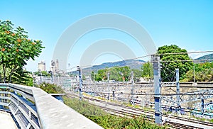 Cement and train station of Montcada and Reixach, Barcelona