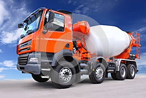 Cement truck photo