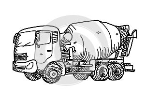 Cement Truck Doodle