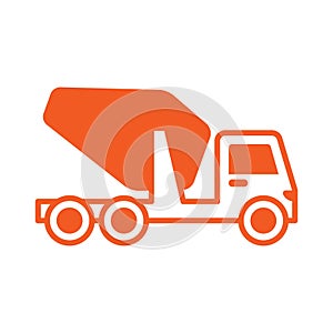 Cement truck icon. Vector illustration decorative design